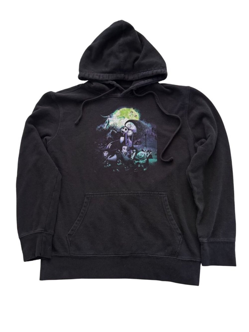 Nightmare Before Christmas Black Hoodie M